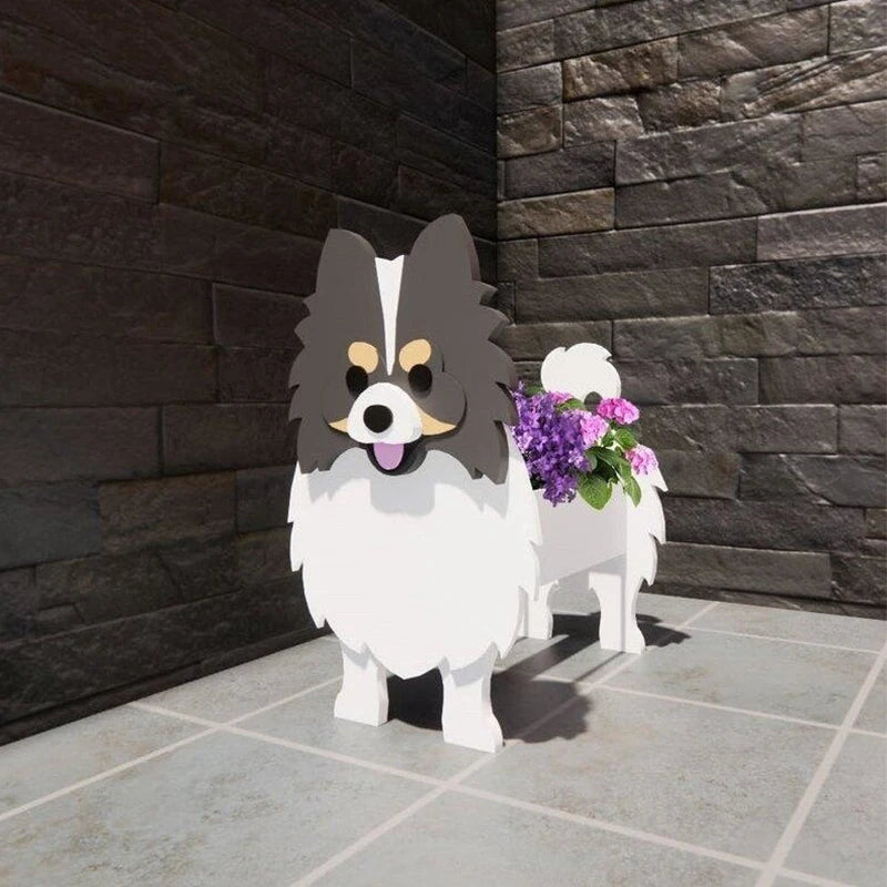 DIY Dog Planter Garden Flower Pot Pomeranian Husky Horse Sheep Elephant Bear Vase Pots Animal PVC FlowerPots Garden Home Decor