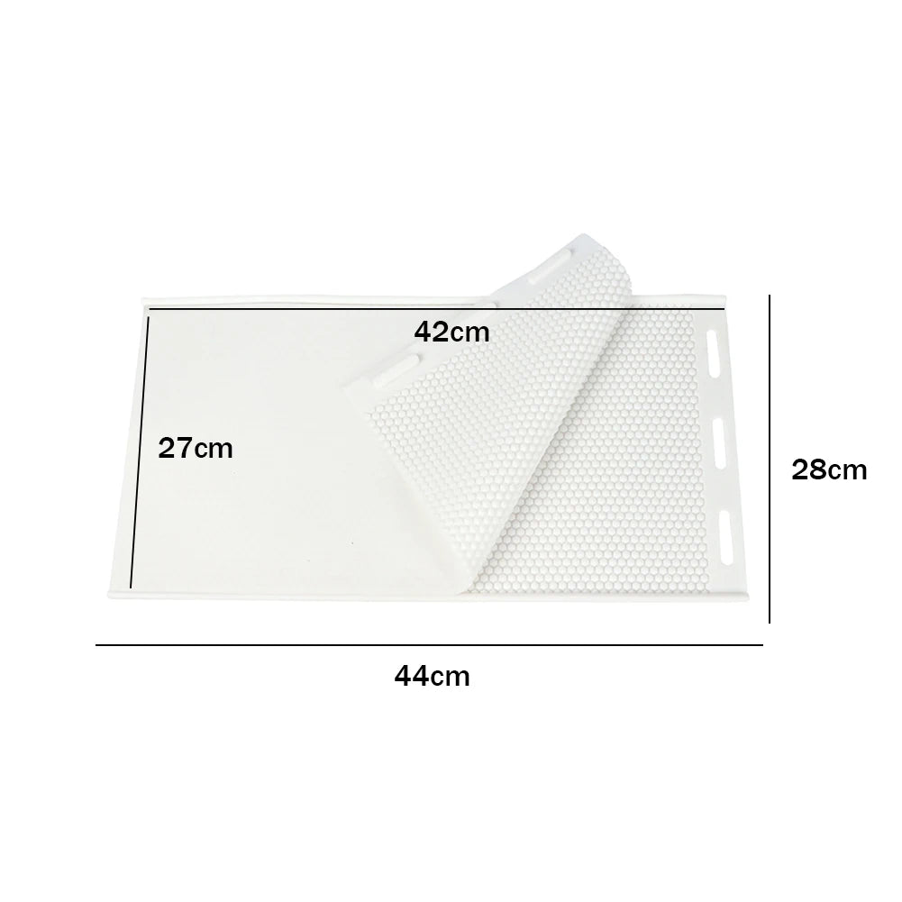 2pcs Bee Hive Basis Press Sheet Mould Reusable Silicone Beeswax Nest Base Piece Mold Lightweight Practical Beekeeping Equipment