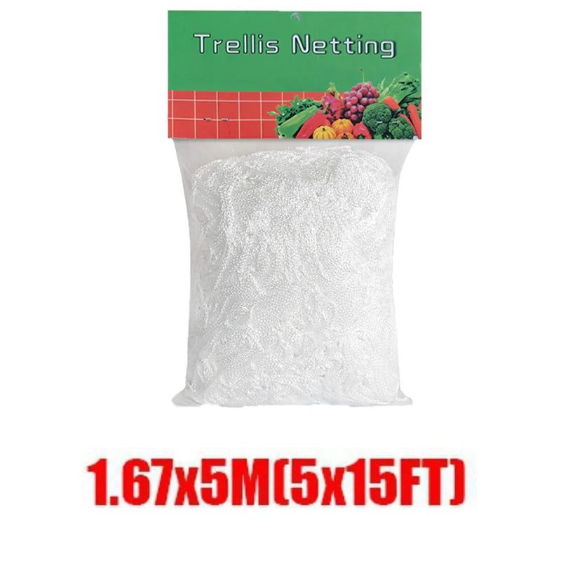 Garden Plant Trellis Netting Garden Square Mesh Netting for Climbing Plants Outdoor, Fruits, Vegetables, Vines, Grow Tents