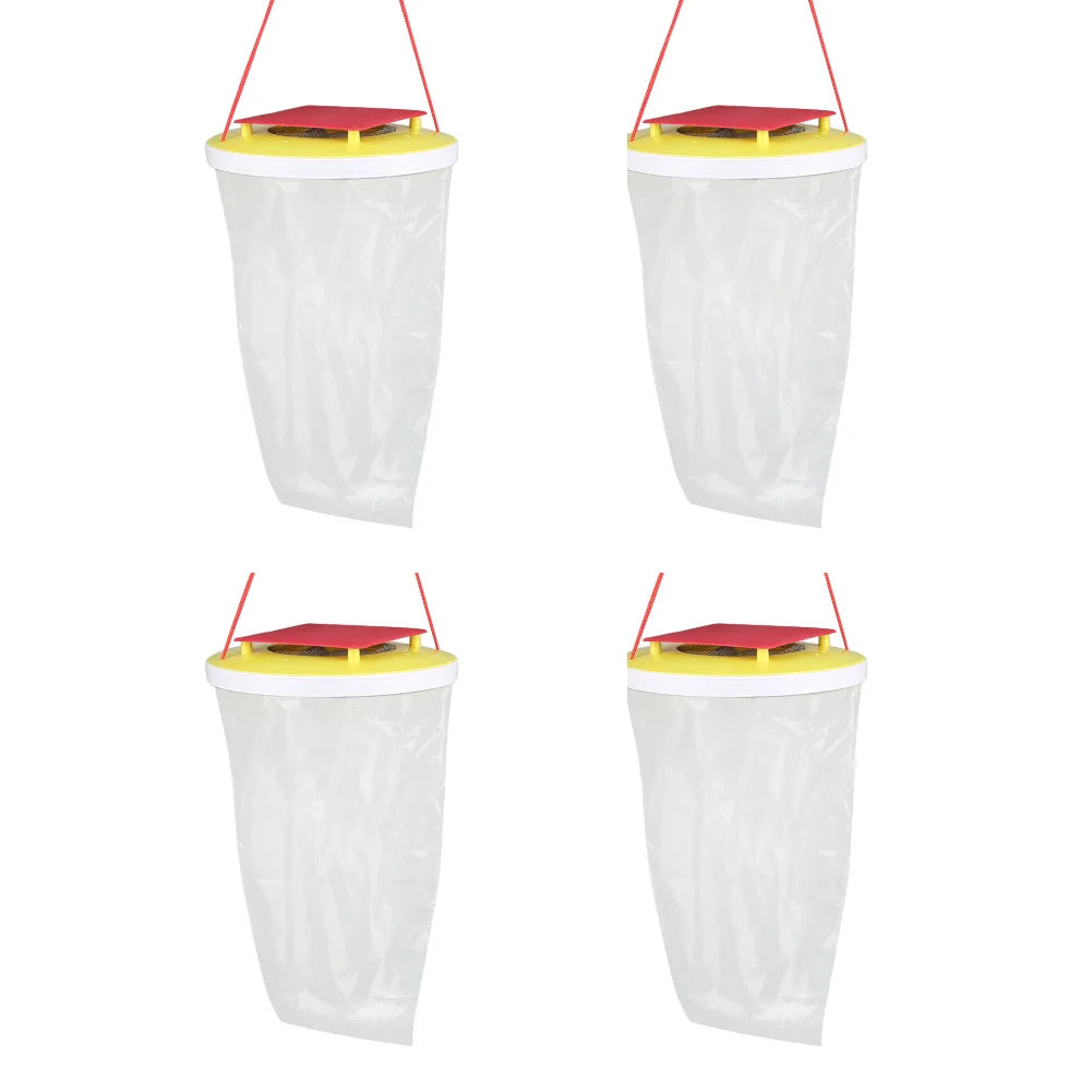 10-1PCS Fly Trap Hanging Fly Catcher Non-toxic Fly Lure Bag Pest Trap With Bait Insect Bug Killer Garden Hanging Flycatcher