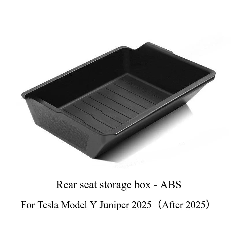For Tesla Model Y Juniper 2025 Under Seat Storage Box Case Car Seat Organizer Vehicle Underseat Drawer Holder Car Interior Tray