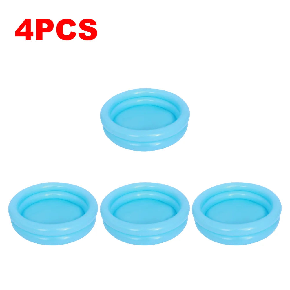 1-6PCS Baby Inflatable Swimming Pool Toddlers Round Blow Up Bathtub Children PVC Ball Pool Indoor Outdoor Swimming Accessories