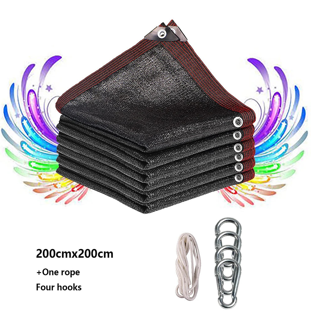 Multiple Sizes HDPE Sunshade Net Home Garden UV Protection 85-90% Sunshade Net Balcony Sunshade Car Shed Easy Installation