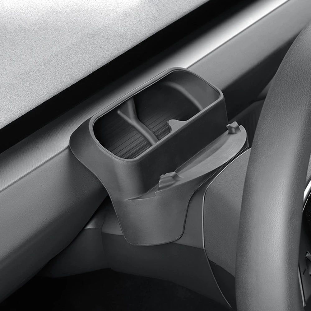 For New Tesla Model Y Juniper 2025 Model 3 Highland Steering Wheel Silicone Mobile Phone Holder Storage Box Sunglasses Stand