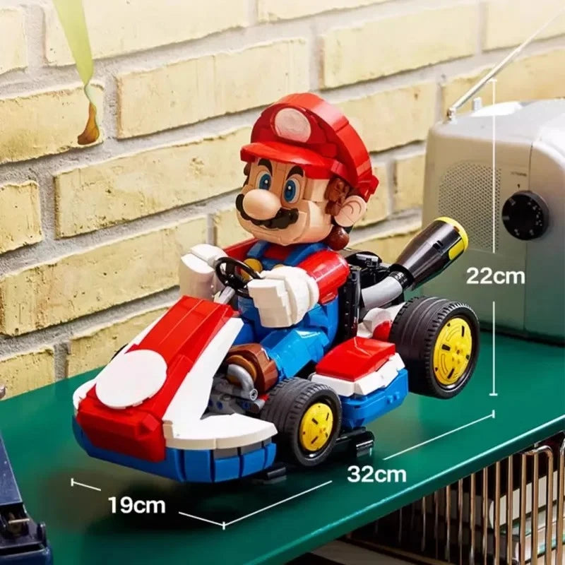 Classic Race Kart Building Blocks - City Assembling Car Toy