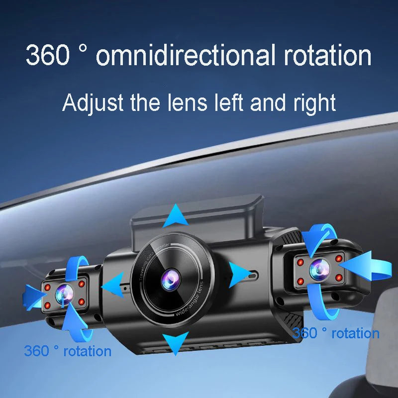 4 Channel Hidden Dash Cam with APP 4K HD Night Vision 24/7 Parking Mon