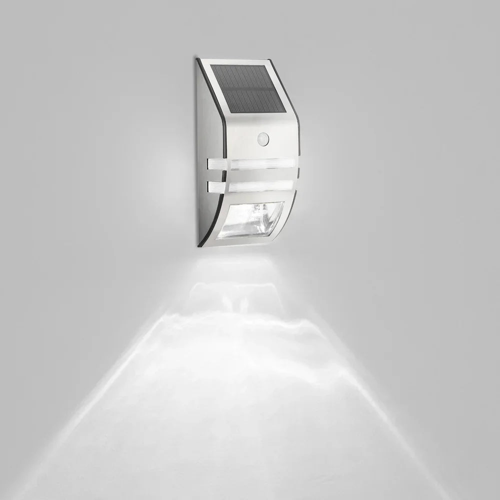 Motion Sensor LED Solar Light Outdoor Waterproof Garden Light Solar Powered Sconces Stair Fence Exterior Wall Lamps Porch Light