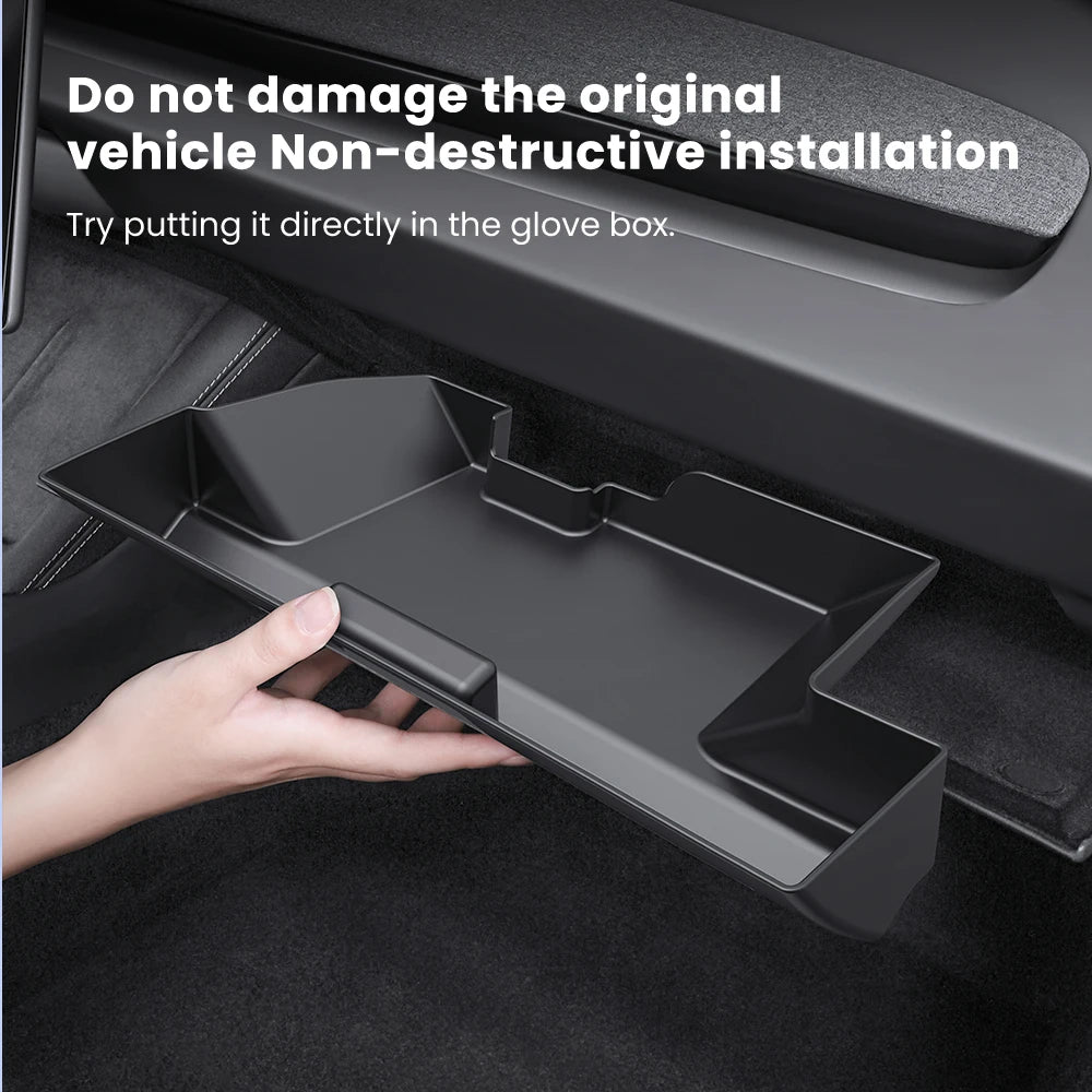 YZ For Tesla Model 3 Y Highland Juniper Central Control Glove Box Storage Box Car Storage Box Interior Interior Accessories
