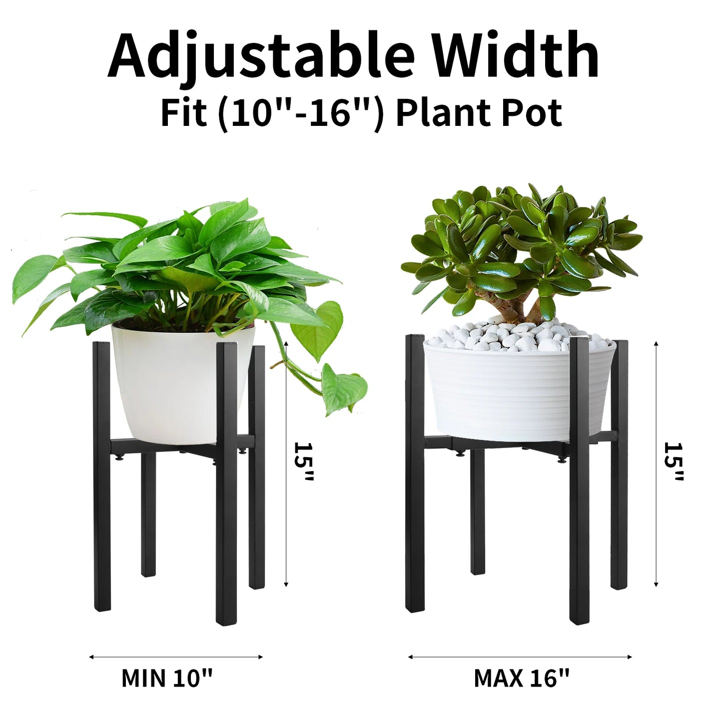 Wrought Iron Potted Stander Flower Pot Rack Durable Display Shelf Garden Flowerpot Holder Modern Balcony Home Garden Decor