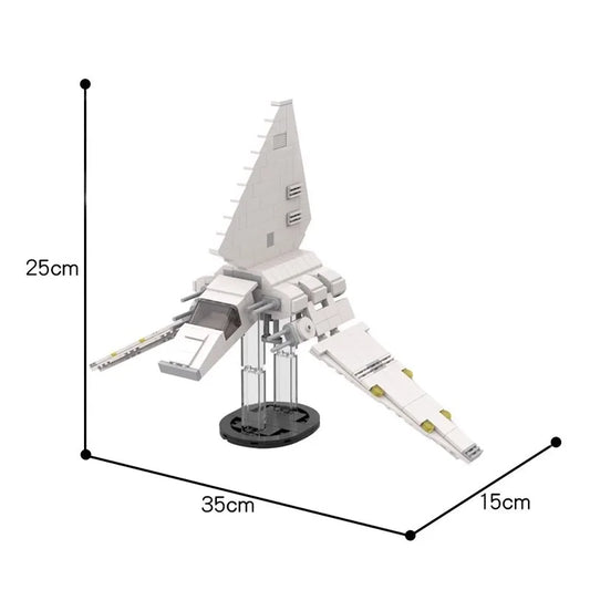 MOC Famous Movie Series Mini Flying Machine Model Building Blocks Empire Shuttle Bricks DIY Educational Toys Kids Birthday Gifts