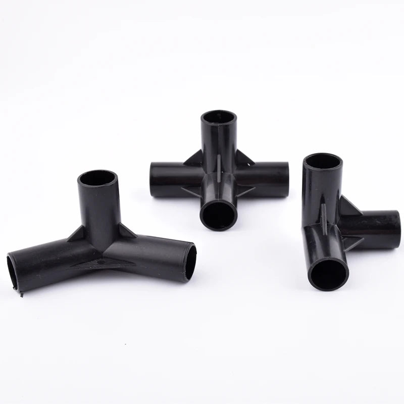 2-30Pcs ID 16mm PVC Pipe Fittings Straight Elbow Tee Garden Water Connector Tent Wardrobe Fixed Fittings Plants Support Joint