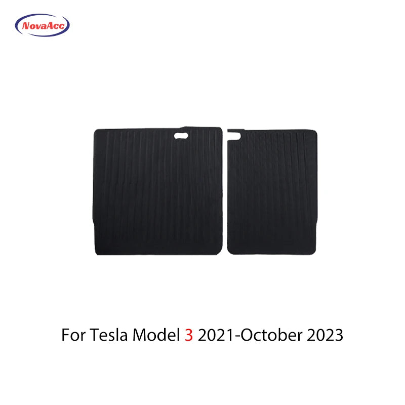 NovaAcc For Tesla Floor Mats Model Y 2017-2024 Model 3 2021 to 2024 Highland All Weather Trunk Mats Floor Liner Car Accessories