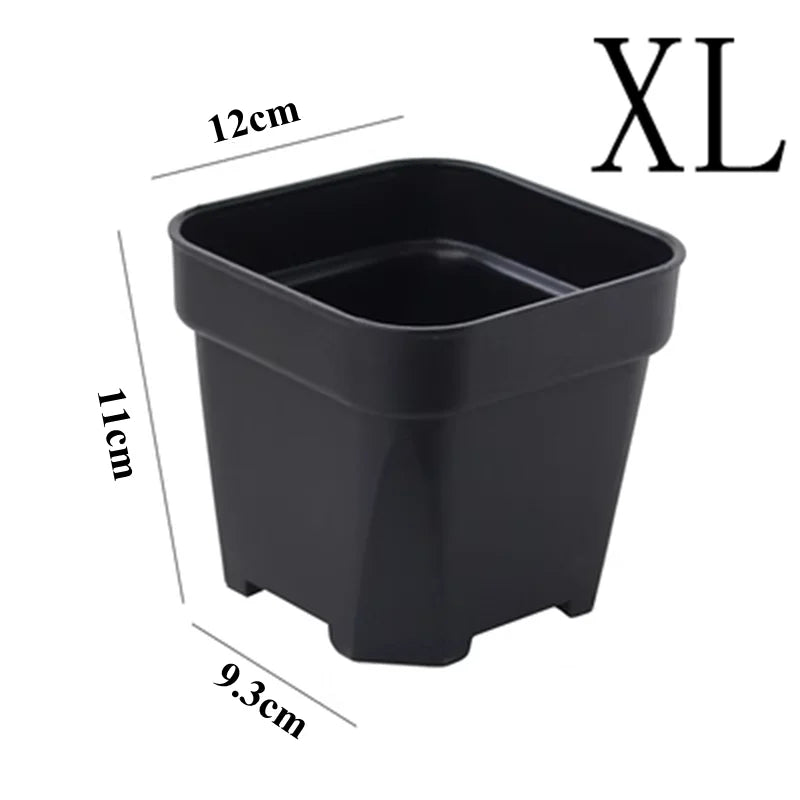 New Thicken Flower Pots Succulents Plant Small Square Planter Cactus Mini Bonsai Pot Tray Creative Home Office Decor Garden Tool