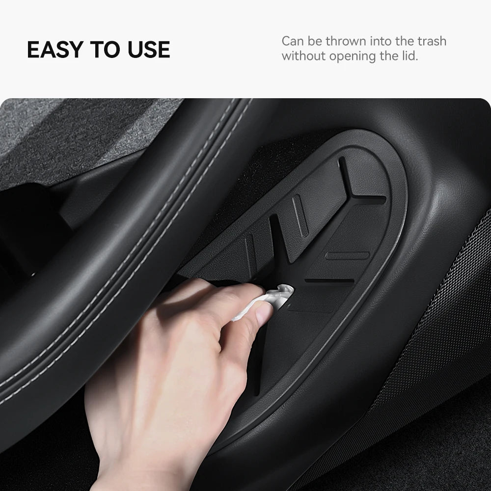 YZ For Tesla Model 3 Y Highland Juniper Side Door Trash Can Garbage Can Trash Bin with Cover, Storage Box Organizer Accessories