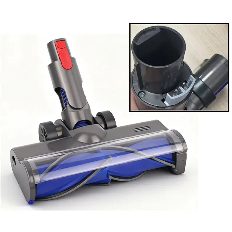 A39M For Roborock H6 H7 Vacuum Cleaner Brush Head Featuring V Shape Turbo Bristles& Headlights Designed For Hard Floors Carpets