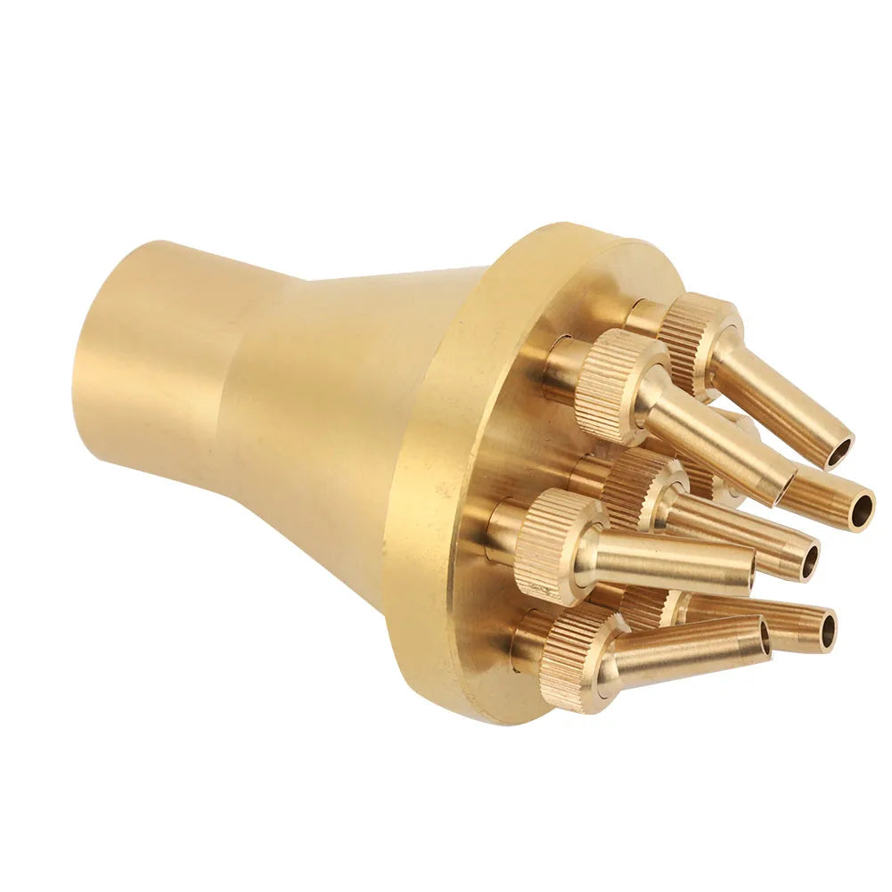 FNPT 1" DN25 Fountain Nozzle 2 Tier Center Straight Style Garden Pond Spray Head For Garden Decor