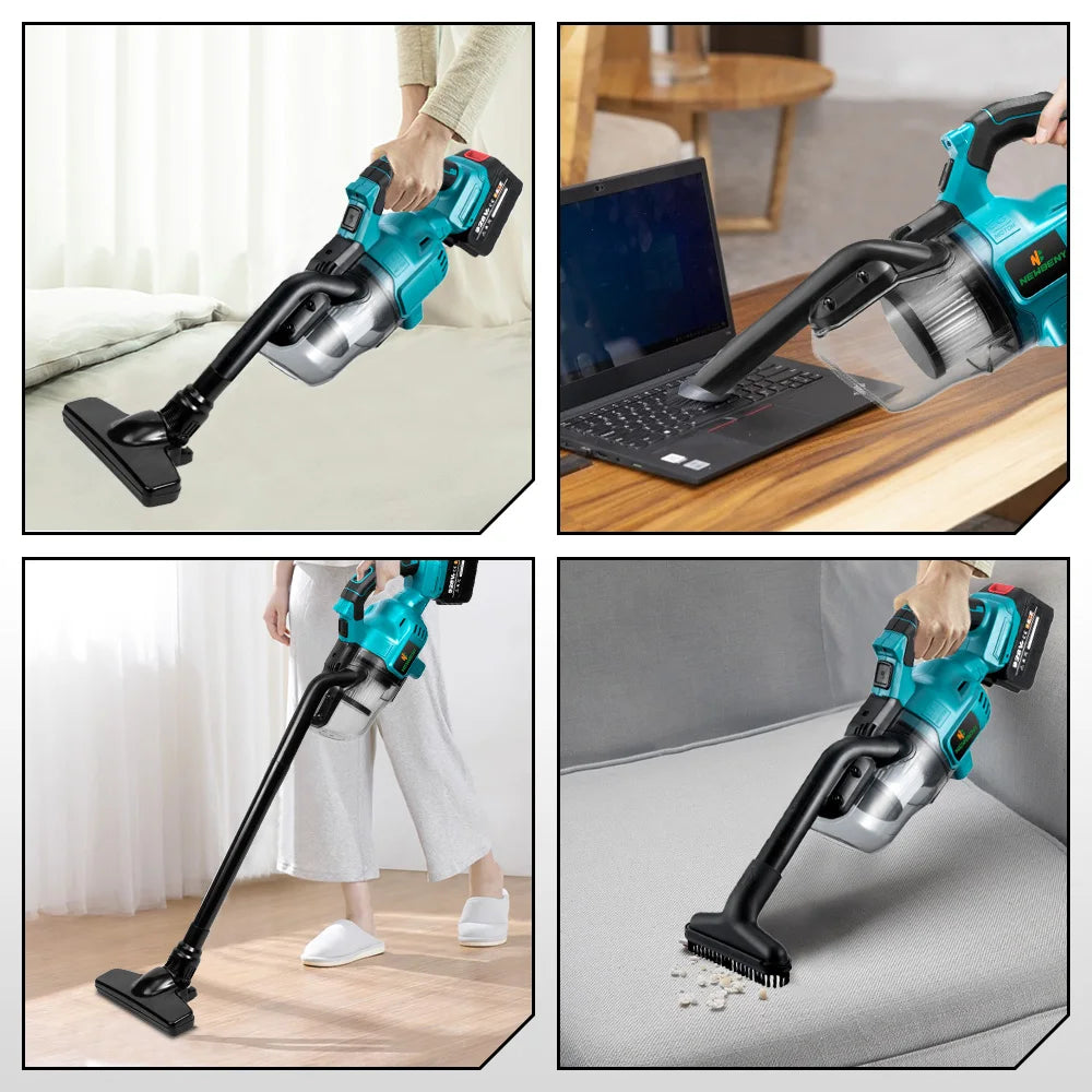 1000W Cordless Electric Handheld Vacuum Cleaner - 21V/18V Battery