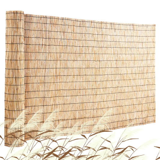 VEVOR Natural Reed Fencing 3.3 ft x 13.3 ftBalcony Reed Fence Roll for Outdoor Backyard Patio Decorative Fence Fencing Divider