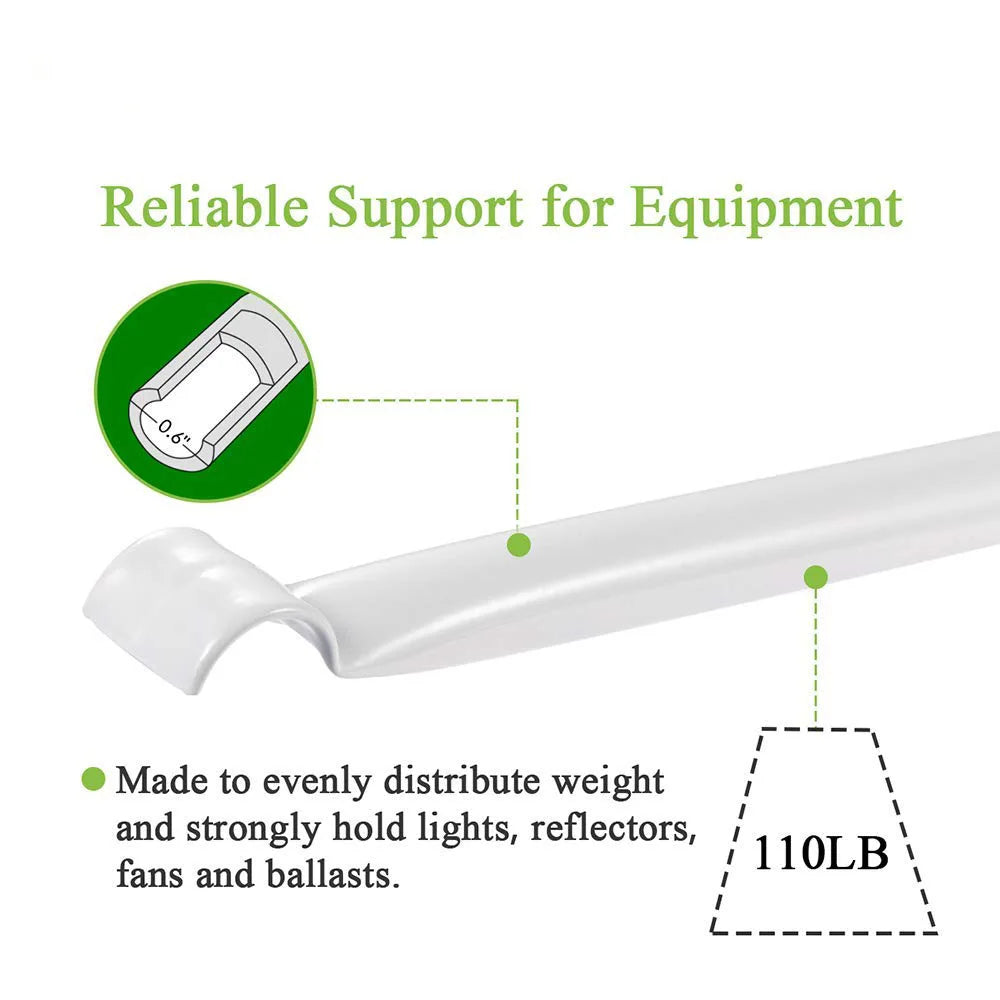 TG-60x60x160 cm plant growth tent, made of Oxford cloth, with an observation window, a tool kit and white iron pipes.