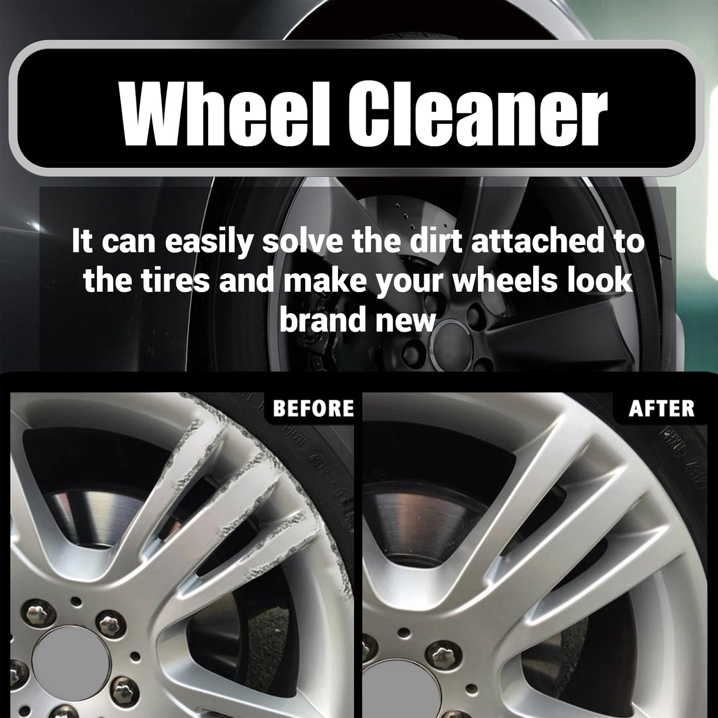 120ml Car Iron Remover Wheel Cleaner Wheel Hub Rust Removal Metal Disc