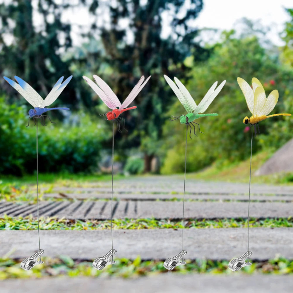 20-3pc Dragonfly Hat Clip Realistic Dragonfly Clip Bug Repellent Dragonfly Hat Clip Bug Repellent Outdoor Garden Dragonfly Decor
