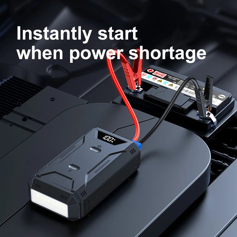 Car Battery Jump Starter Digital Display Portable Car Battery Booster
