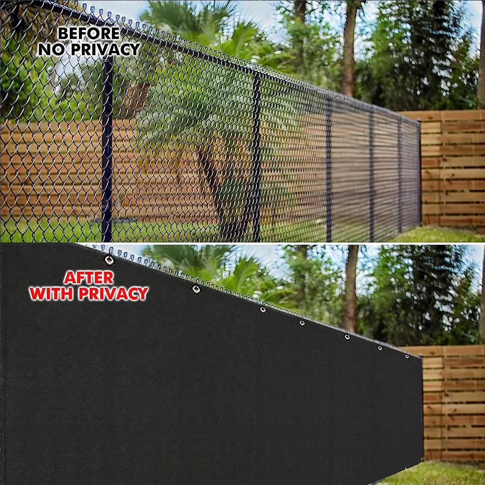 Balcony Privacy Screen Fence Cover with HDPE Shade Fabric, Decorative Fences, Outdoor Patio Wall, Garden Awning