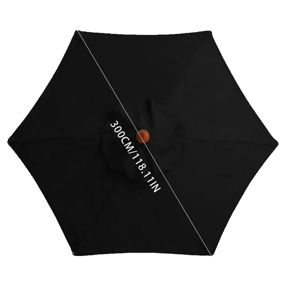 3M Parasol Replacement Cloth Without Stand Parasol Umbrella Cover Waterproof Sunshade Cloth Canopy Patio Garden Cover