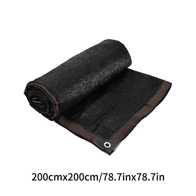 Black Shading Net Anti-UV Sunshade Cloth Outdoor Swimming Pool Cover Sunshade Mesh Garden Plants Balcony Patio Car Canvas Awning