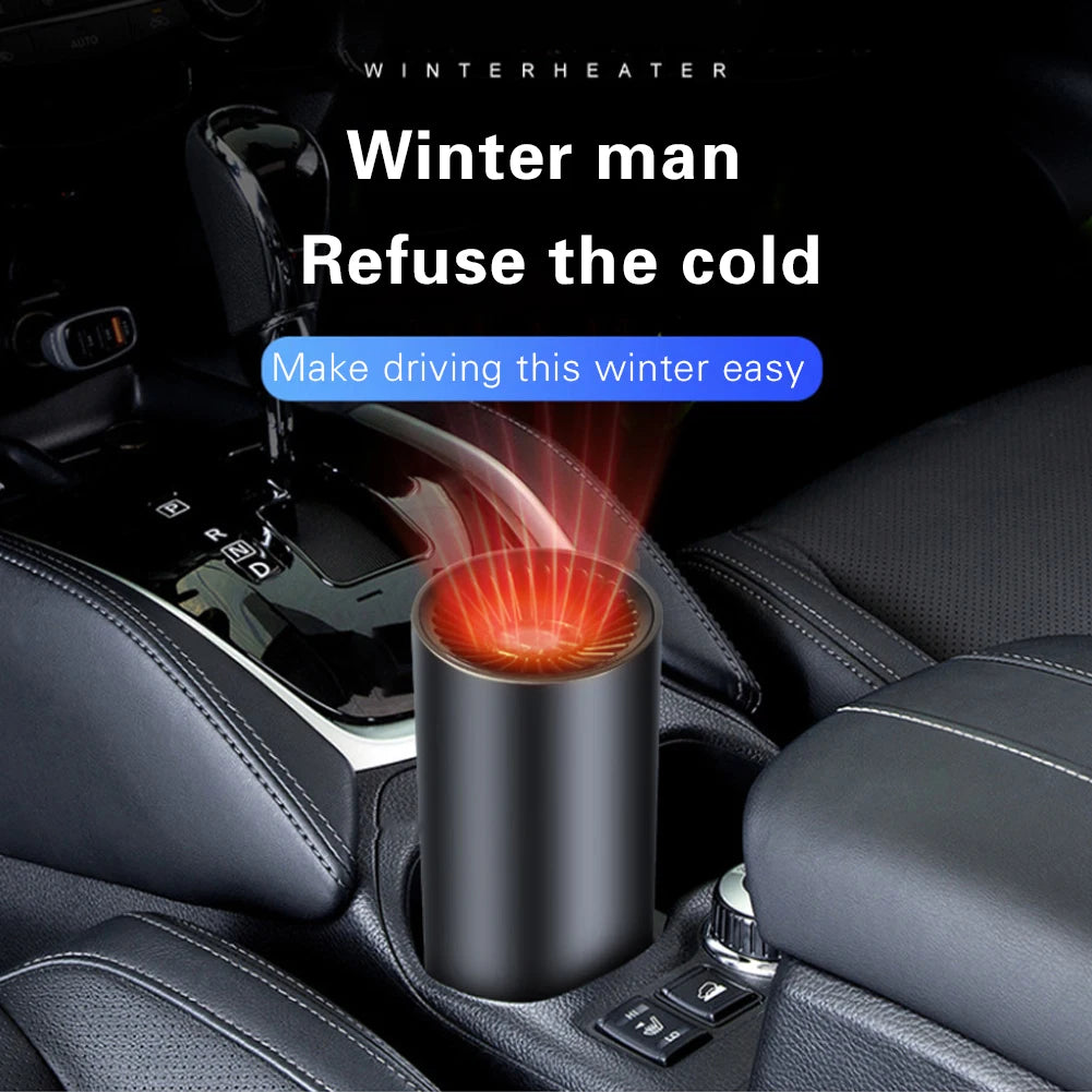 12V Car Heater Fan Cars Window Windshield Defogging Defrosting Auxiliary Heater Electric Fan Heater Portable Fan With Bracket