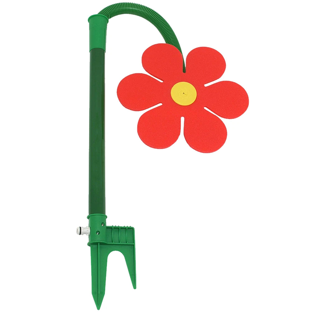 Crazy Spin Sprinkler Flower Shape Dancing Daisy Sprinklers 720 Rotating Water Spray Toy Garden Decor Irrigation Tool