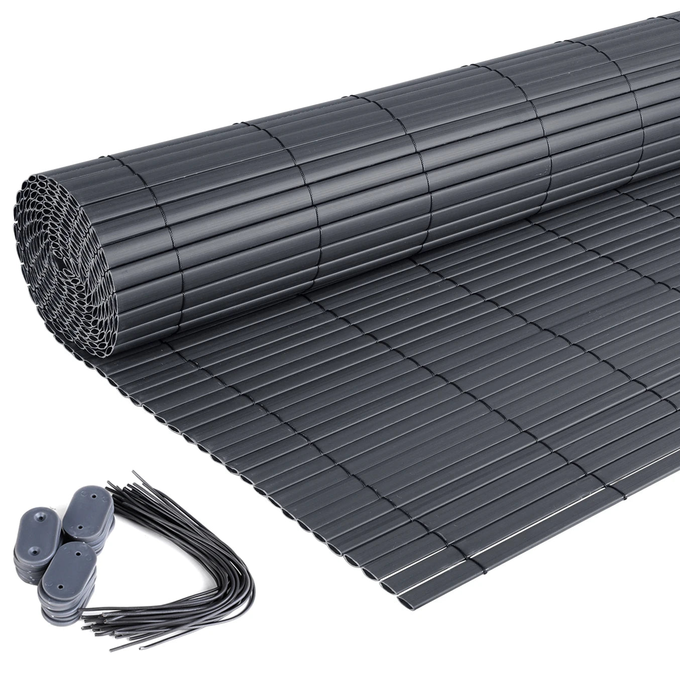 PVC Privacy Shield Fence Balcony Garden Fence Awning Fence Matte Visual Protection Windbreak Outdoor Blinds Screen Roller