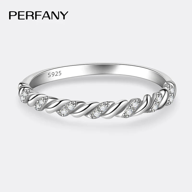 Elegant Twisted Moissanite Ring: GRA Lab Diamond Silver 💍 | AlluCanFind