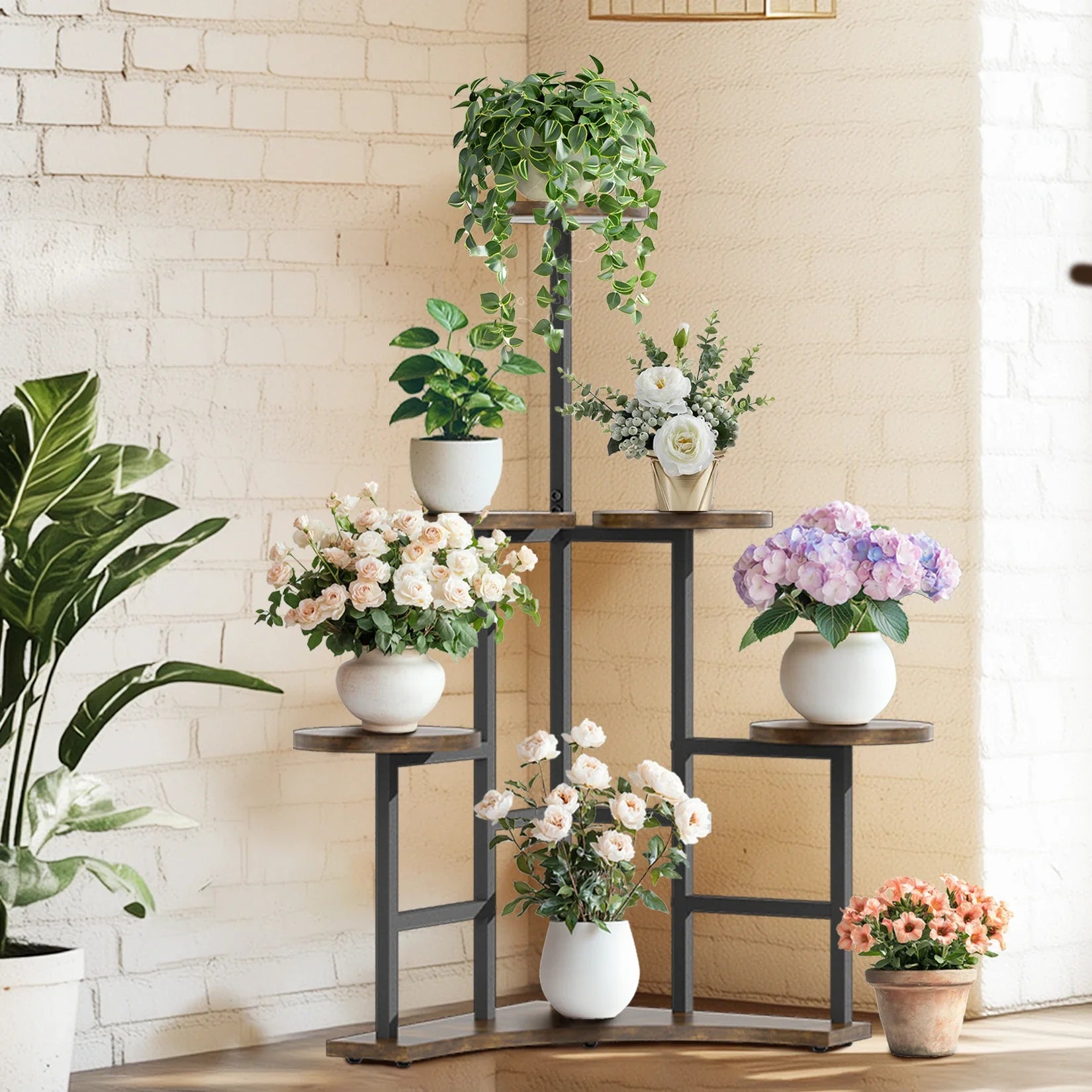 Maximize Your Room with a 6 Tiered Corner Plant Rack 🌿 | AlluCanFind