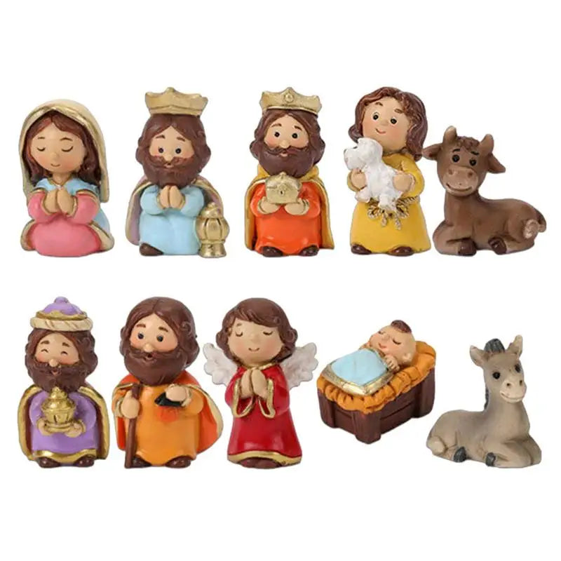 Timeless 10pcs Resin Nativity Scene for Your Family ✨ | AlluCanFind