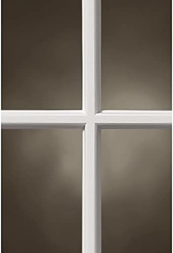 ODL Entry Door Glass Replacement for Home Improvement - 24" x 38" Exterior or Front Door Inserts Glass Kit with Energy Efficient Low-E Double Pane Tempered Clear Glass - Tan Frame in 9 Grid Pattern