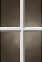 ODL Entry Door Glass Replacement for Home Improvement - 24" x 38" Exterior or Front Door Inserts Glass Kit with Energy Efficient Low-E Double Pane Tempered Clear Glass - Tan Frame in 9 Grid Pattern
