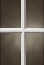 ODL Entry Door Glass Replacement for Home Improvement - 24" x 38" Exterior or Front Door Inserts Glass Kit with Energy Efficient Low-E Double Pane Tempered Glass - White Frame External 9 Grid Pattern