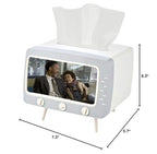 TV-Shaped Tissue Box Holder – 2-in-1 Tissue & Phone Stand for Home