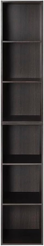 Whitmor 3 Cube Storage Organizer, 3 Tier Stackable MDF Wood Bookcase, Open Storage Display Bookshelf, Storage Cabinet for Living Room, Bedroom, Home, Office, 12.2" L x 11.7" W x 35.6" H, Espresso