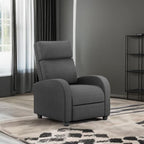 Homall Recliner Chair, Recliner Sofa for Adults, Recliners Home Theater Seating with Lumbar Support, Reclining Sofa Chair for Living Room (Fabric, Grey)
