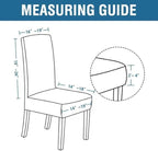 H.VERSAILTEX Velvet Dining Chair Covers Stretch Chair Covers for Dining Room Set of 4 Parson Chair Slipcovers Chair Protectors Covers Dining, Soft Thick Solid Velvet Fabric Washable, Grey Striped