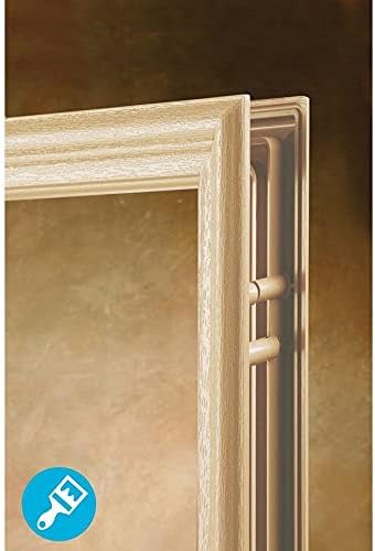 ODL Entry Door Glass Replacement for Home Improvement - 24" x 38" Exterior or Front Door Inserts Glass Kit with Energy Efficient Low-E Double Pane Tempered Clear Glass - Tan Frame in 9 Grid Pattern