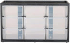 CRAFTSMAN Plastic Storage Organizer Bin System, 9 Compartment, Modular, Home Office (‎CMST40709)