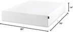 Zinus 14 Inch King Green Tea Memory Foam Mattress, Fiberglass Free, Medium Firm Feel, Zoned Pressure Relief, Certified Safe Foams & Fabric, Mattress in A Box