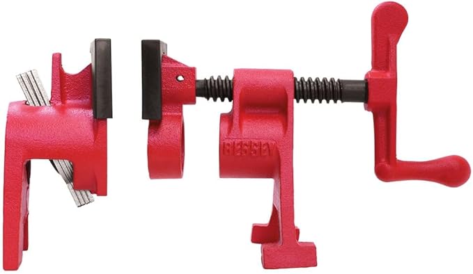 Bessey BPC-H34,3/4-In. H Style Pipe Clamps - Incredibly Versatile,Easy To Assemble,Indespensable Workshop Clamp For Woodworking,Carpentry,Home Improvement,and DIY Projects,(Pack of 4)