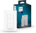 PHILIPS Hue Smart Dimmer Switch with Remote, White, 1 Pack, Turns Hue Lights On, Off, Dims or Brightens, Smart Home Control, Requires Hue Bridge, Easy, No-Wire Installation