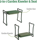 Gardener's Supply Company Garden Kneeler and Portable Stool | Extra Wide & Soft Kneeler for Outdoor Flower Beds and Raised Bed Planting | Ideal Gardening Gifts for Grandparents & Senior Gardeners