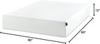 Zinus 12 Inch Queen Green Tea Memory Foam Mattress [New Version], Fiberglass Free, Medium Firm Feel, Zoned Pressure Relief, Certified Safe Foams & Fabric, Mattress in A Box