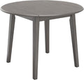 Signature Design by Ashley Shullden Casual Round Dining Small Drop Leaf Table, Seats up to 4, Gray